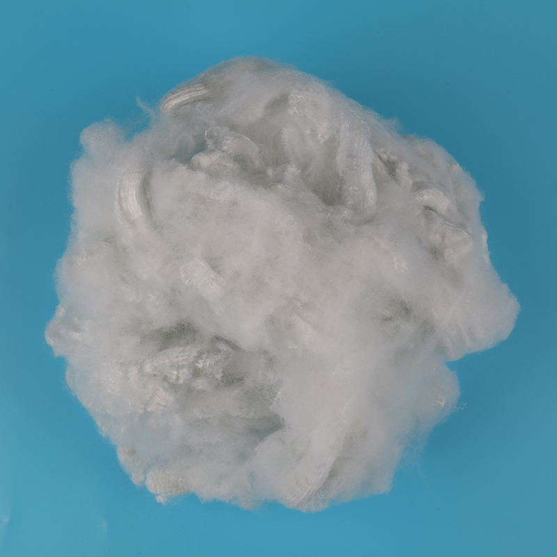 Fibra discontinua de poliéster de hilado de lana blanca 3D × 51 mm